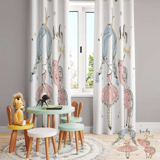 Kids double curtain